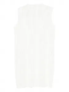 Платье миди без рукавов Pleats Please Issey Miyake, белый