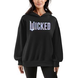 Женский худи Wicked for Good с логотипом и бабочками Licensed Character, Black