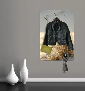 Вешалка Queence "Пляж" 80х120х5 см, коричневый