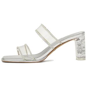 Женские сандалии-слайдеры Skeleton Quiet Slide TATA, Transparent/Silver Base