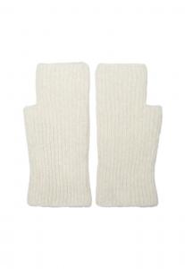 Перчатки Massimo Dutti Fingerless gloves, White