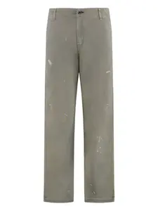 Забрызганные краской брюки ASKK NY, серый