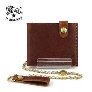 Двойной кошелек Il Bisonte с цепочкой
