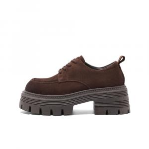 Тканевые повседневные туфли 6см Women's BELLE, coffee