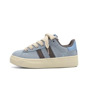 CLEARTASTE Женские устойчивые к истиранию низкие скейтерские кроссовки с эффектом увеличения роста синие, цвет Blue