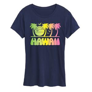 Женская винтажная футболка с рисунком Hawaii Blend, темно-синий