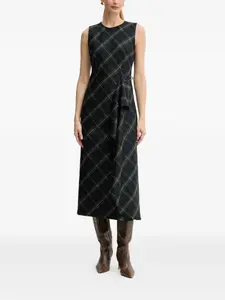Платье миди Geco в клетку тартан Luisa Spagnoli, синий