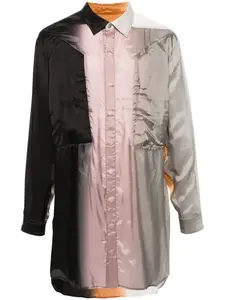 Рубашка Larry Fogpocket с эффектом омбре Rick Owens, черный