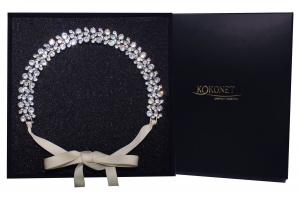 KOKONET, повязка на голову, свадебное украшение для волос, волны, элегантный пучок, серебро