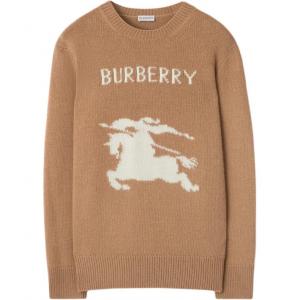 Шерстяной свитер рыцаря-наездника Burberry, коричневый