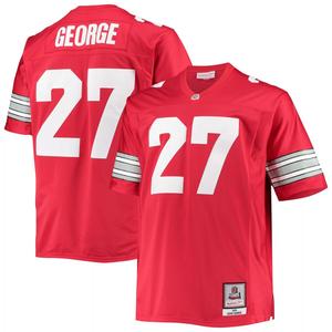 Мужская майка Mitchell & Ness Eddie George Scarlet Ohio State Buckeyes Big & Tall Legacy Alumni Джерси