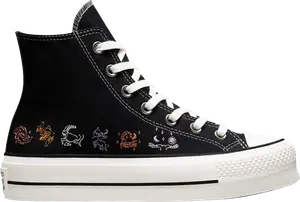 Кроссовки Converse Wmns Chuck Taylor All Star Platform High Mystic World - Zodiac Sign, черный