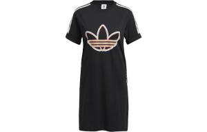 Adidas Originals Женские шорты-платье с рукавами, цвет Black