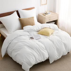 Комплект постельного белья Bedsure из 4 предметов, 135х200/80x80 см, белый