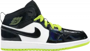 Кроссовки Air Jordan 1 Mid PS Black Cyber, черный