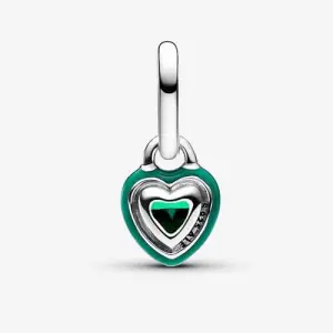 Шарм-подвеска Pandora ME Chakra Heart Mini, серебро/зеленый