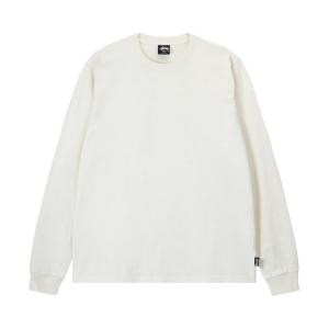 Лонгслив Stussy Pigment Dyed Long-Sleeve Crew 'Natural', белый