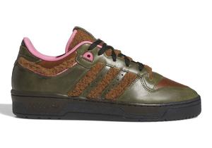 Кроссовки Adidas Rivalry Low x The Simpsons “Werewolf Flanders”, коричневый/зеленый