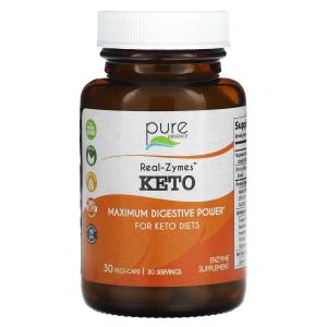 Ферментная добавка Pure Essence Real-Zymes Keto, 30 растительных капсул