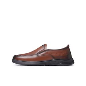 Ritai Повседневные кожаные туфли мужские низкие черно-коричневые, цвет Brown