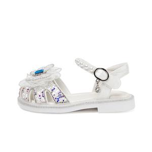 Коллекция мерцающих туфель Детские сандалии для дошкольников Snoffy, белый