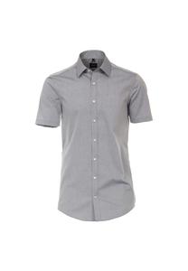 Мужская деловая рубашка с короткими рукавами, однотонного кроя Venti, цвет Hellgrau
