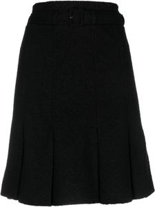 Patou юбка А-силуэта с поясом, черный