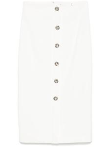 Юбка миди с пуговицами NISSA, белый