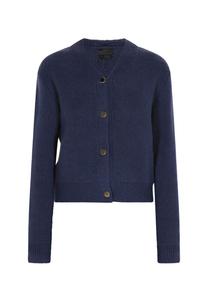 Вязаный кардиган DreiMaster Klassik, морской синий