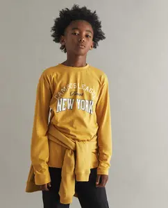 Колледж футболка Sfera, горчичный