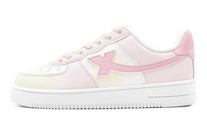XTEP Кроссовки Air Force One с низким верхом для скейтборда, противоскользящие, износостойкие, женские, розовые
