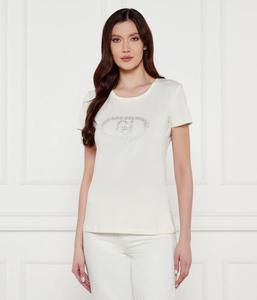 Футболка Liu Jo Sport с блестящим логотипом, экрю