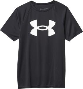 Tech Big Logo с коротким рукавом (Big Kids) Under Armour, цвет Black/White