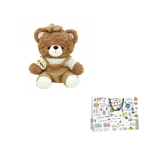 Dolls and bears dance Плюшевый мишка в комбинезоне Mocha Bear, мягкая игрушка, высота 28 см