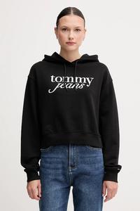 Хлопковая толстовка Tommy Jeans, черный