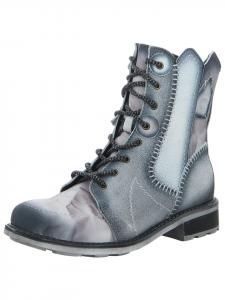 Ботильоны на шнуровке серого цвета Maciejka