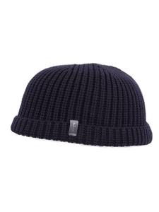 вязаная шапка синего цвета Balke