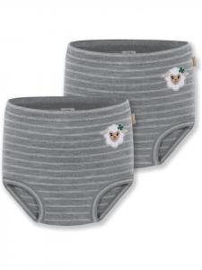 Normani Outdoor Sports Комплект из 2 подгузников-трусиков из шерсти мериноса Tokoroa в серую полоску