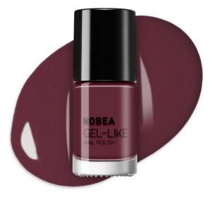 Лак для ногтей с гелевым эффектом NOBEA Day-to-Day, оттенок Dark orchid #N47 6 мл