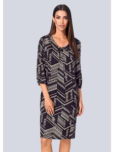 Alba Moda Платье с графическим принтом черного цвета