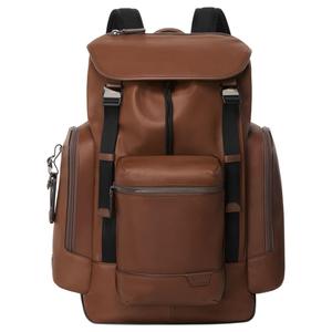 TUMI Кожаный рюкзак Харрисон мужской коньячный