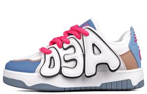 Высокие износостойкие нескользящие низкие кеды для скейтбординга Unisex WENPU, бежево-голубые