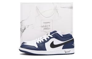 Баскетбольные кроссовки Air 1 Vintage женские с низким верхом, белый/синий Jordan