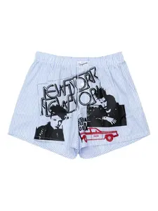 Полосатые боксерские шорты Vaquera, синий