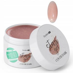 Excellent Pro Star Gel With Gold Particles Cover Dark 50 G Builder Gel