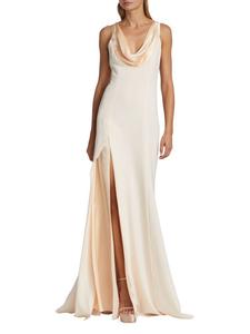 платье Jill с воротником-хомутом Cinq À Sept, цвет Pearl