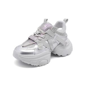 RED DRAGONFLY Женские серебристые кроссовки платформы с низким верхом и вырезами, цвет Silver (Cut-Out)