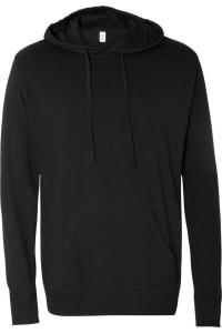 Independent Trading Co. Легкая футболка-пуловер с капюшоном, черный