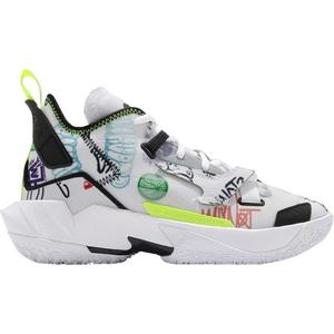 Кроссовки Nike Air Jordan Why Not Zer0.4 GS Graffiti, белый/мультиколор