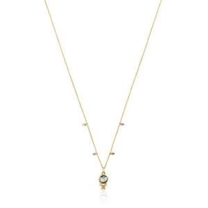 Колье с подвеской Tous Virtual Garden With Labradorite And Gemstones, золото/драгоценные камни